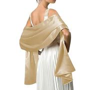 LumiSyne Donna Scialle In Raso Chiffon Silky Tinta Unita Wrap Stola Per Sposa Damigella Cerimonia Matrimonio Serata