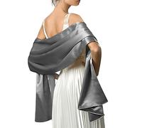 LumiSyne Donna Scialle In Raso Chiffon Silky Tinta Unita Wrap Stola Per Sposa Damigella Cerimonia Matrimonio Serata