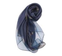 LumiSyne Donna Sciarpa In Seta Foulard Chiffon Tinta Unita Tulle Patchwork Con Bordi Dorati Scintillanti Leggero Sciarpa Lunga Elegante Scialle Stola Per Abito Da Sera Matrimonio Prom Festa