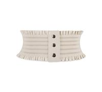 LumiSyne Elastica Corsetto Cintura Per Donna Cintura Larga Design Bottoni a Pressione Moda Balze Cintura In Vita Vintage Cintura Cinch Cintura Waspie Per Vestito Abito Soprabito