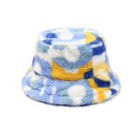 LumiSyne Invernale Cappello da Pescatore per Donna Uomo Motivo di Lettere Arcobaleno Cappello da Pescatore Peloso Pelliccia Sintetica Regolabile Cappello Caldo Moda Cappello a Secchiello in Peluche