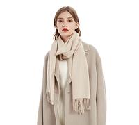 LumiSyne Invernale Sciarpa In Cashmere Per Donna Tinta Unita Classico Sciarpa In Lana Con Nappa Morbida Lungo Pashmina Sciarpe Calda Scialle Stole