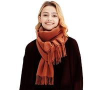 LumiSyne Invernale Sciarpa In Cashmere Per Donna Tinta Unita Classico Sciarpa In Lana Con Nappa Morbida Lungo Pashmina Sciarpe Calda Scialle Stole