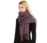 LumiSyne Invernale Sciarpa In Cashmere Per Donna Tinta Unita Classico Sciarpa In Lana Con Nappa Morbida Lungo Pashmina Sciarpe Calda Scialle Stole