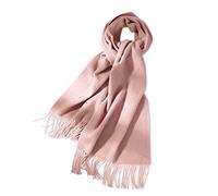 LumiSyne Invernale Sciarpa In Cashmere Tinta Unita Per Donna Pashmina Scialle Con Nappa Stole Grande e Ispessita Coperta Caldo Fazzoletti Da Collo