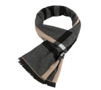 LumiSyne Invernale Sciarpa In Lana Per Uomo Stile d'Affari Foulard a Quadri Strisce Classiche Sciarpa Lunga In Cashmere Morbido Con Nappa