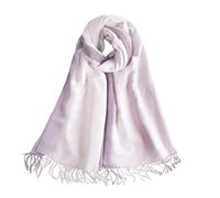 LumiSyne Invernale Sciarpa Scialle In Cashmere Per Donna Cuciture a Colori Sfumata Pashmina Sciarpe Con Nappa Lungo e Grande Sciarpe Morbida Calda Wrap Stole