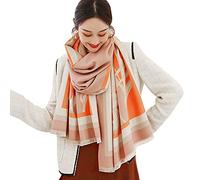 LumiSyne Invernale Sciarpa Scialle In Cashmere Per Donna Cuciture Colorate Modello Animale Pashmina Calda Sciarpe Con Nappa Morbida Lana Addensato Stole