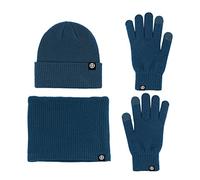 LumiSyne Invernali 3 Pezzo Cappello Sciarpa Guanti Per Uomo Donna Tinta Unita Cappello In Maglia Guanti Touch Screen Scaldacollo Con Fodera In Pile Termico Invernale Set Caldo