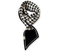 LumiSyne Invernali Stretta Sciarpa a Maglia Donna Design Facile Da Tirare Per Passare Motivo Righe Pied De Poule Leopardato Stile Retrò Piccola Sciarpa a Maglia Sottile Fazzoletto Da Collo Scaldacollo