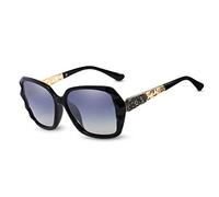 LumiSyne Occhiali da sole Donna Gradiente Specchiati,Occhiali Polarizzati Protezione UV 400,Oversize Telaio Policarbonato Diamanti Strass All'aperto Viaggio Regalo(Nero Gradiente)
