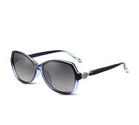 LumiSyne Occhiali Da Sole Polarizzati Donna Lenti Gradiente Moda Montatura Decorata Con Strass Protezione UV400 Stile All'Aperto Viaggio