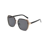 LumiSyne Occhiali Da Sole Polarizzati Oversize Donna Uomo Lente Sfumata Trasparenti Montatura Metallo Cavi Occhiali Signora Protezione UV400 Antiriflesso Moda Occhiali Per Outdoor Viaggi Guida