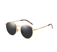 LumiSyne Retro Occhiali Da Sole Rotondi Uomo Donna Lenti Colorate Polarizzati Montatura Circolari In Metallo Occhiali Hippie Stile Lennon UV400 Moda Occhiali Per Fotografia Di Strada e Viaggio