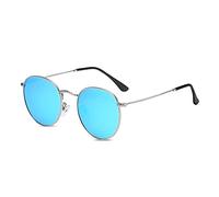 LumiSyne Retro Occhiali Da Sole Rotondi Uomo Donna Stile Steampunk Lennon Polarizzati Lenti Colorate Vintage Montatura Circolari In Metallo Protezione UV400 Occhiali Hippie