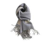 LumiSyne Reversibile Sciarpa In Cashmere Per Donna Uomo Tinta Unita Pashmina Scialle e Wrap Double-Face Bicolore Tessitura Pianura Sciarpa Con Nappa Lungo Grande Sciarpe Leggero Calda Stole