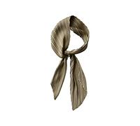 LumiSyne Sciarpa a Pieghe Donna Tinta Unita Setosa Raso Fazzoletto Da Collo Leggera Bandane Fascia Per Capelli Wristband Testa Collo Decorazione Copricapo