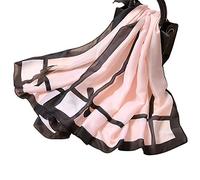 LumiSyne Sciarpa Di Seta Da Donna Sciarpe a Quadri Classiche Fiocco Tartan Foulard Scozzesi Lunghi Stole Morbida Scialle Protezione Solare Per Quattro Stagioni