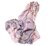 LumiSyne Sciarpa Di Seta Da Donna Sciarpe Stampa Di Pittura d'Arte Retrò Seta Naturale Di Alta Qualità Lunghi Stole Morbida Scialle Protezione Solare Per Quattro Stagioni