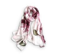 LumiSyne Sciarpa Di Seta Donna Fiore Foglia Pianta Stampato Stile Lungo Sciarpa Morbido Calda Scialle Stole Protezione Solare Donna Tutte Le Stagioni