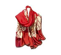 LumiSyne Sciarpa Di Seta Donna Stampa a Righe Lettere Motivo Paisley Fiore Stile Lussuosa Elegante Foulards In Raso Lungo Leggero Calda Sciarpe Stole Protezione Solare Scialle Quattro Stagioni