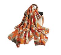 LumiSyne Sciarpa Di Seta Donna Stampa a Righe Lettere Motivo Paisley Fiore Stile Lussuosa Elegante Foulards In Raso Lungo Leggero Calda Sciarpe Stole Protezione Solare Scialle Quattro Stagioni