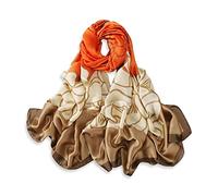 LumiSyne Sciarpa Di Seta Donna Stampa a Righe Lettere Motivo Paisley Fiore Stile Lussuosa Elegante Foulards In Raso Lungo Leggero Calda Sciarpe Stole Protezione Solare Scialle Quattro Stagioni