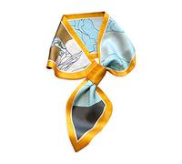 LumiSyne Sciarpa Di Seta Stretta Donna Design Facile Tirare Per Passare Stile Vintage Francese Sottile Lunga Collo Sciarpe Leggera Raso Foulard Piccolo Fascia Per Capelli Copricapo Fazzoletto Nastro