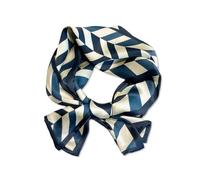 LumiSyne Sciarpa Di Seta Stretta Donna Lungo Sottile Fazzoletto Da Collo Motivi Geometriche Stile Retrò Classica Foulard Leggera Decorativo Collo Sciarpe Copricapo Fascia Per Capelli Bandane