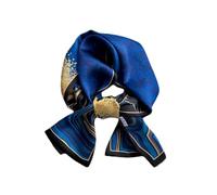 LumiSyne Sciarpa Di Seta Stretta Donna Lungo Sottile Fazzoletto Da Collo Vintage Geometriche Lettere Stampa Motivo Pittura Colorata Raso Foulard Piccolo Multifunzione Copricapo Foulard Capelli Nastro