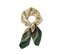 LumiSyne Sciarpa Di Seta Stretta Donna Lungo Sottile Fazzoletto Da Collo Vintage Geometriche Lettere Stampa Motivo Pittura Colorata Raso Foulard Piccolo Multifunzione Copricapo Foulard Capelli Nastro