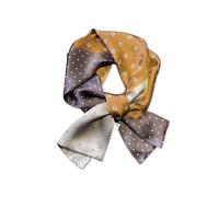 LumiSyne Sciarpa Di Seta Stretta Donna Lungo Sottile Fazzoletto Da Collo Vintage Geometriche Lettere Stampa Motivo Pittura Colorata Raso Foulard Piccolo Multifunzione Copricapo Foulard Capelli Nastro