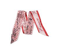 LumiSyne Sciarpa Di Seta Stretta Donna Ragazze Lungo Sottile Fazzoletto Da Collo Fiore Stampato Motivo Lettere Stile Artistico Romantico Sottile Nastro Sciarpa In Raso Copricapo Fascia Per Capelli