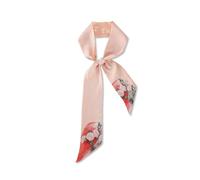 LumiSyne Sciarpa Di Seta Stretta Donna Ragazze Lungo Sottile Fazzoletto Da Collo Fiore Stampato Motivo Pittura In Stile Cinese Stile Artistico Elegante Cravatta Copricapo Fascia Per Capelli Nastro