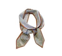 LumiSyne Sciarpa Di Seta Stretta Donna Ragazze Lungo Sottile Fazzoletto Da Collo Stampato Pittura a Olio Colorata Stile Artistico Romantico Raso Foulard Fascia Per Capelli Copricapo Nastro Sciarpa