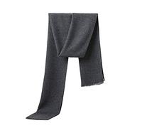 LumiSyne Sciarpa In Lana Calda Per Uomo Invernale Stile Casual d'Affari Foulard Tinta Unita Classica Cashmere Morbido Sciarpa Lunga Con Nappa
