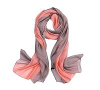 LumiSyne Sciarpa In Misto Seta Donna Cuciture a Colori Sfumata Cotone Lino Sciarpe Morbido Leggere Scialle Stole Protezione Solare Quattro Stagioni