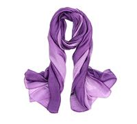 LumiSyne Sciarpa In Misto Seta Donna Cuciture a Colori Sfumata Cotone Lino Sciarpe Morbido Leggere Scialle Stole Protezione Solare Quattro Stagioni