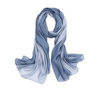 LumiSyne Sciarpa In Misto Seta Donna Cuciture a Colori Sfumata Cotone Lino Sciarpe Morbido Leggere Scialle Stole Protezione Solare Quattro Stagioni