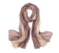 LumiSyne Sciarpa In Misto Seta Donna Cuciture a Colori Sfumata Cotone Lino Sciarpe Morbido Leggere Scialle Stole Protezione Solare Quattro Stagioni