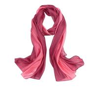 LumiSyne Sciarpa In Misto Seta Donna Cuciture a Colori Sfumata Cotone Lino Sciarpe Morbido Leggere Scialle Stole Protezione Solare Quattro Stagioni