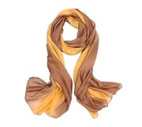 LumiSyne Sciarpa In Misto Seta Donna Cuciture a Colori Sfumata Cotone Lino Sciarpe Morbido Leggere Scialle Stole Protezione Solare Quattro Stagioni