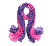 LumiSyne Sciarpa In Misto Seta Donna Cuciture a Colori Sfumata Cotone Lino Sciarpe Morbido Leggere Scialle Stole Protezione Solare Quattro Stagioni