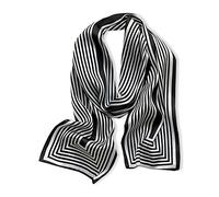 LumiSyne Sciarpa Stretta a Righe Donna Setosa Raso Classico Motivo a Righe Eleganza Francese Stile Business Sottile Lunga Fazzoletto Da Collo Decorativo Bandane Copricapo Fascia Per Capelli Nastro