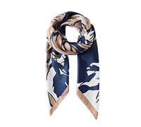 LumiSyne sciarpe di seta donna foulard quadrata 90x90cm motivo a rosa bicolore sciarpa leggera bandana per capelli decorazione wristband copricapo turbante