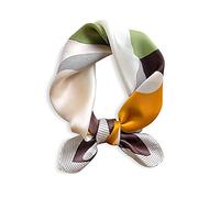 LumiSyne Sciarpe Di Seta Donna Foulard Quadrata Modello Di Gatto Raso Seta Morbida Calda Sciarpa Al Collo Stile Per Il Tempo Libero Decorazione Moda Fazzoletto Fascia Per Capelli Primavera Autunno