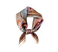 LumiSyne Sciarpe Di Seta Donna Piccolo Foulard Quadrato Artistico Astratta Stampa Animalier Morbido Leggera Bandane Fascia Per Capelli Fazzoletto Wristband Decorazione Copricapo