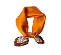 LumiSyne Sciarpe Di Seta Donna Piccolo Foulard Quadrato Stampata Catena Vintage Tinta Unita Morbido Leggera Bandane Fascia Per Capelli Fazzoletto Wristband Decorazione Copricapo