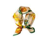 LumiSyne Sciarpe Di Seta Donna Piccolo Foulard Quadrato Stampata Catena Vintage Tinta Unita Morbido Leggera Bandane Fascia Per Capelli Fazzoletto Wristband Decorazione Copricapo