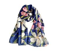 LumiSyne Sciarpe In Cotone Donna Farfalle Fiore Stampato Tessuta a Spina Di Pesce Lungo Morbido Foulard Leggera Scialle Stole Protezione Solare Quattro Stagioni